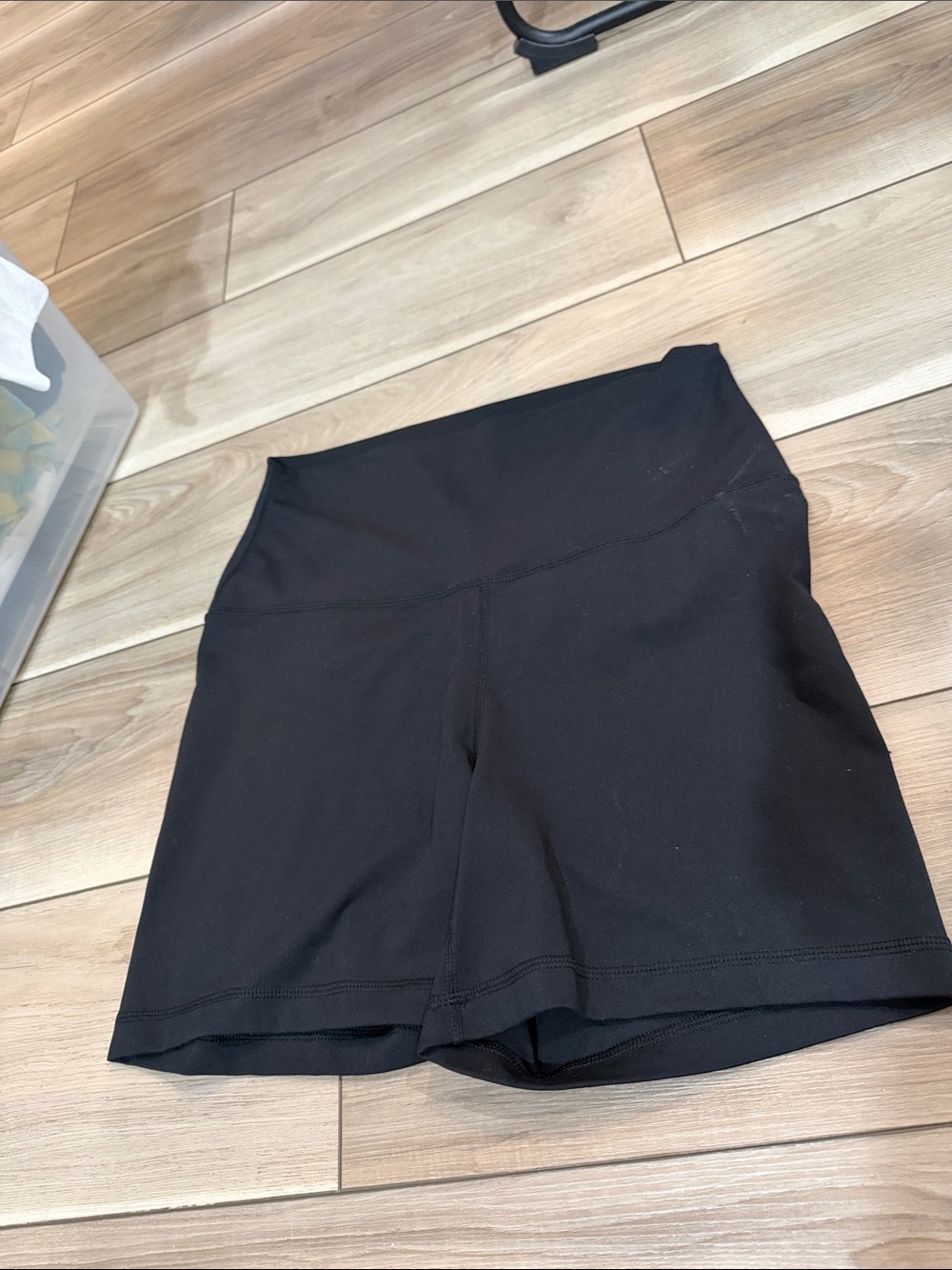 High-Waist Black Women's Athletic Shorts